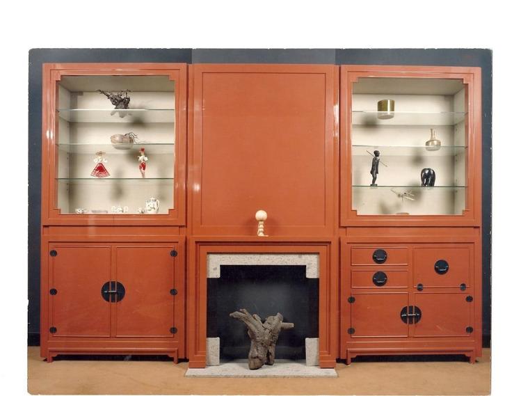 vintage creatieve wandset, Huis en Inrichting, Kasten | Boekenkasten, Nieuw, 200 cm of meer, 200 cm of meer, Minder dan 25 cm