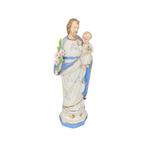 Statuette en biscuit de couleur Saint Joseph