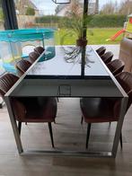 Prachtige grote moderne eettafel, Huis en Inrichting, Tafels | Eettafels, Ophalen, Gebruikt, 100 tot 150 cm, 200 cm of meer