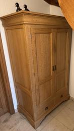 Massieve eiken vestiairekast / halkast – tijdloos model, Enlèvement