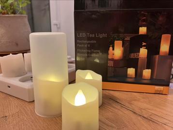 6 led kaarsen (veilig voor kinderen!) beschikbaar voor biedingen