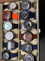 Box met 12 horloges, Handtassen en Accessoires, Horloges | Heren, Overige materialen, Polshorloge, Overige materialen, Nieuw