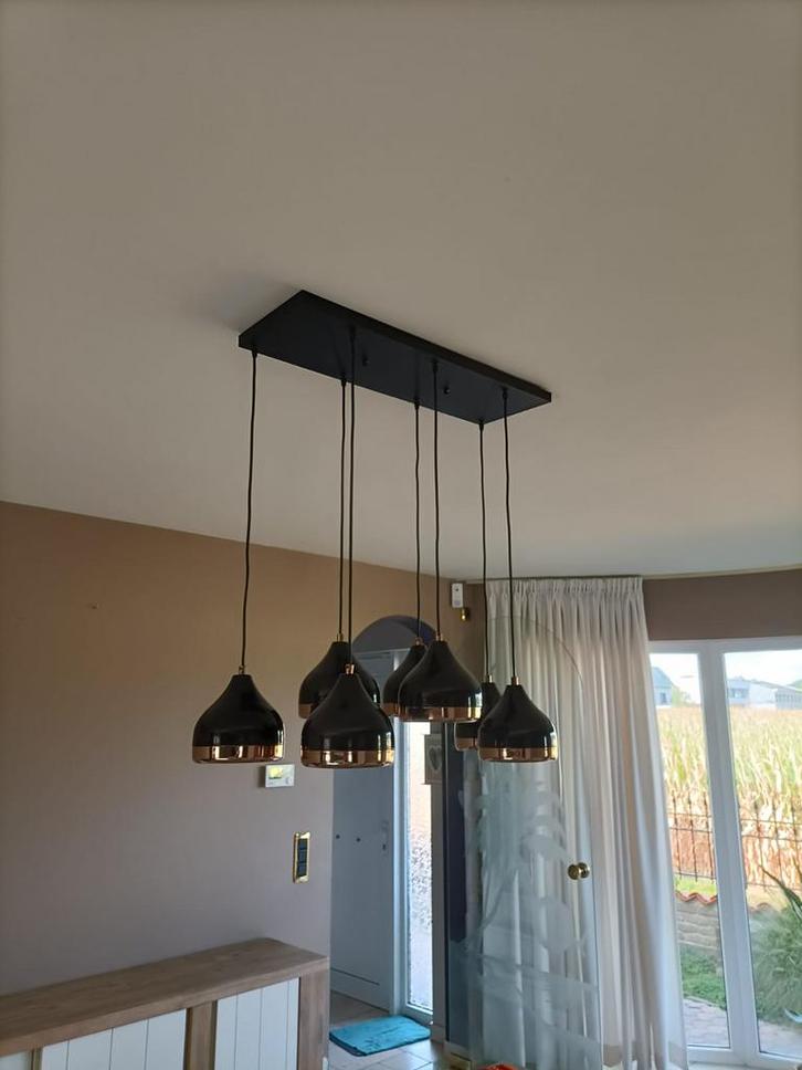Zwarte Hanglamp Design, Huis en Inrichting, Lampen | Hanglampen, Zo goed als nieuw, Ophalen