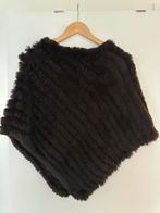 Donkerbruine poncho - pels - merk Oakwood, Kleding | Dames, Oakwood, Ophalen of Verzenden, Nieuw, Bruin