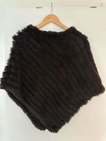 Donkerbruine poncho - pels - merk Oakwood  beschikbaar voor biedingen