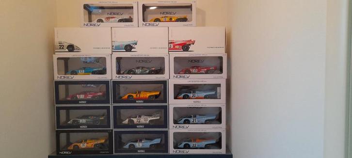 Porsche 917 (Norev 1/18)., Hobby en Vrije tijd, Modelauto's | 1:18, Nieuw, Auto, Norev, Ophalen
