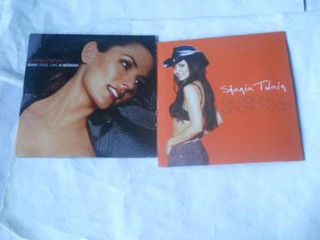 2 CD - SINGLES - SHANIA TWAIN, Cd's en Dvd's, 2 t/m 5 singles, Ophalen of Verzenden, Zo goed als nieuw, Pop