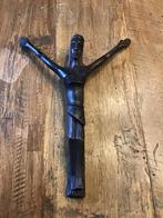 Crucifix Jésus Christ en bois sculpté à la main, Enlèvement ou Envoi, Comme neuf