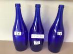 5 mooie blauwe vazen en andere glazen vazen, Ophalen of Verzenden, Zo goed als nieuw
