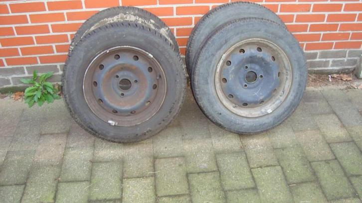 VELGEN/BANDEN  PEUGEOT/CITROEN SAXO  155/70/R13, Auto-onderdelen, Banden en Velgen, Band(en), 13 inch, 155 mm, Ophalen
