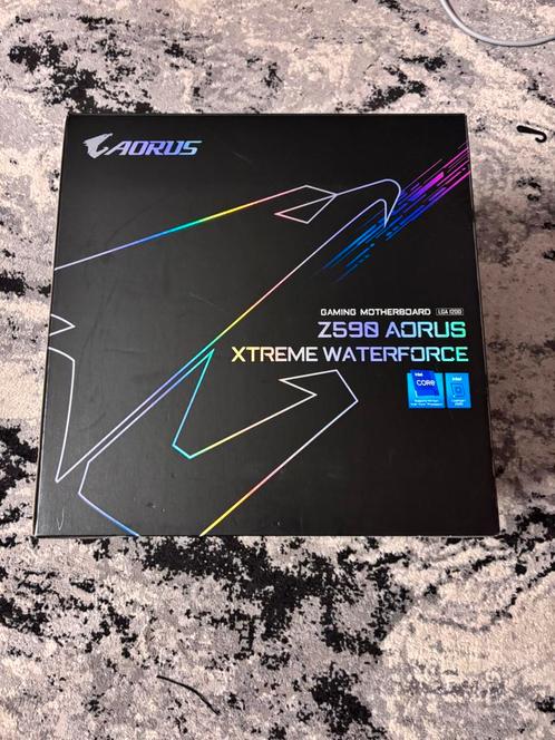 Z590 AORUS XTREME WATERFORCE met alles erbij ook factuur, Computers en Software, Moederborden, Nieuw, Intel, DDR4, Ophalen