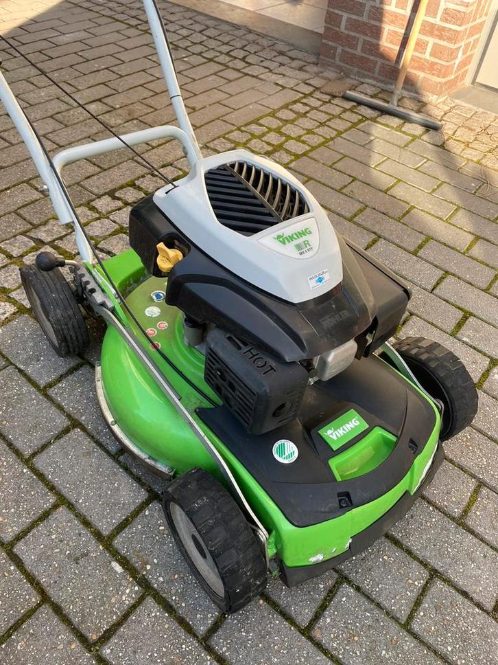 Viking Benzine Grasmaaier – Topstaat! – Startklaar!, Jardin & Terrasse, Tondeuses à gazon, Utilisé, Enlèvement