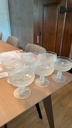 Christallin dessert glazen (6 stuks), Verzamelen, Glas en Drinkglazen, Ophalen, Zo goed als nieuw