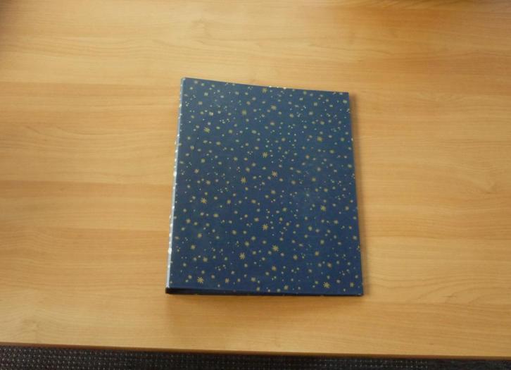 Donkerblauwe gouden sterren A4 map ringmap documentenmap, Divers, Fournitures scolaires, Enlèvement ou Envoi