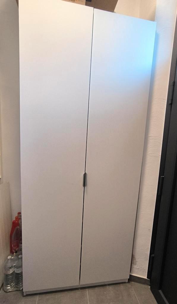 Armoire blanche à chaussures PAX IKEA, Huis en Inrichting, Kasten | Roldeurkasten en Archiefkasten, Zo goed als nieuw, 200 cm of meer