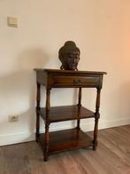 Charmant houten bijzettafeltje / nachtkastje met lade, Huis en Inrichting, Ophalen, Gebruikt, 55 tot 75 cm, 60 cm of meer