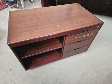 Onderkast module bureau houtfineer mahonie beschikbaar voor biedingen