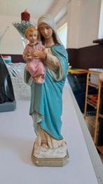 2 oude religieuze beeldjes, Antiek en Kunst, Ophalen of Verzenden