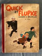 Hergé: Quick et Flupke 4, dos blanc, Gelezen, Eén stripboek, Ophalen of Verzenden, Hergé