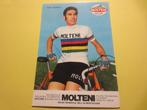 wielerkaart 1971 team molteni eddy merckx  signe, Comme neuf, Enlèvement ou Envoi