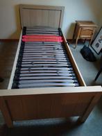 Eénpersoonsbed, Huis en Inrichting, Ophalen, 90 cm, Eenpersoons, Grijze eik