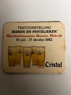 Bierkaartje Cristal Alken 1982, Enlèvement ou Envoi, Comme neuf