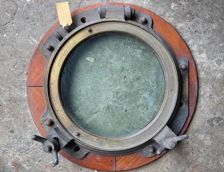 Patrijspoort Brons John Roby Rainhill 55 cm, Verzamelen, Scheepvaart, Gebruikt, Overige typen, Motorboot, Ophalen