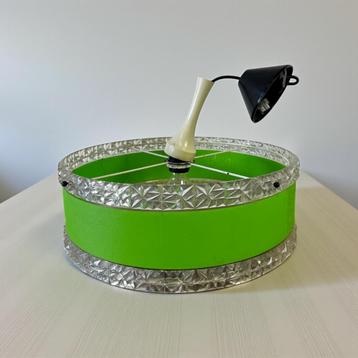 Vintage groene hanglamp /luster  beschikbaar voor biedingen