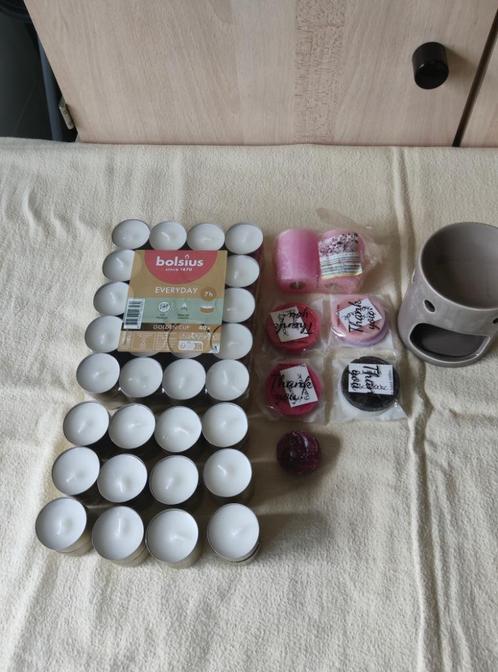 Bougeoir, fondant, bougie, Huis en Inrichting, Woonaccessoires | Kandelaars en Kaarsen, Nieuw, Kaars, Minder dan 25 cm, Overige materialen