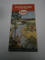 Esso-kaart uit 1953, Gelezen, Ophalen of Verzenden, Landkaart, Duitsland