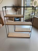 Modern wandrekje, ophangbaar, ijzer frame, dikhouten plank, Huis en Inrichting, Woonaccessoires | Wandplanken en Boekenplanken