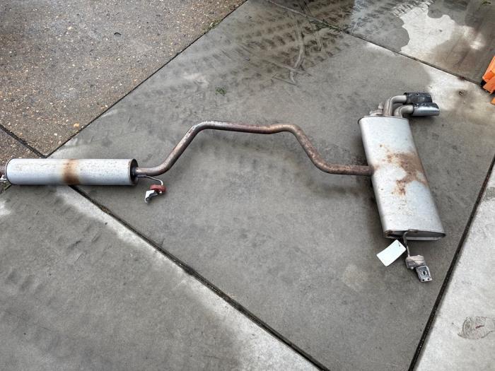 Echappement silencieux arrière + central d'un Audi A3, Autos : Pièces & Accessoires, Systèmes d'échappement, Audi, Utilisé, 3 mois de garantie