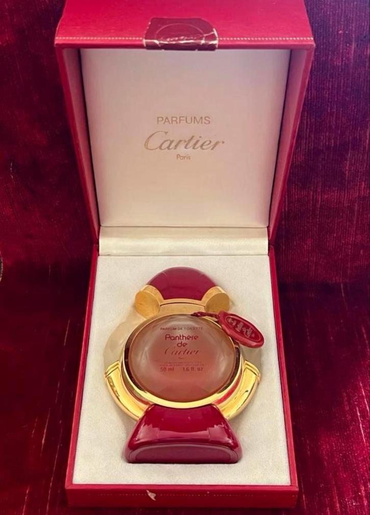 Cartier La Panthère – EDT - 50 ml Vintage met doos, Verzamelen, Parfumverzamelingen, Gebruikt, Ophalen of Verzenden