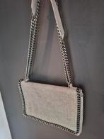 Python grijze leren tas met ketting, Ophalen of Verzenden, Zo goed als nieuw, Grijs, Leer
