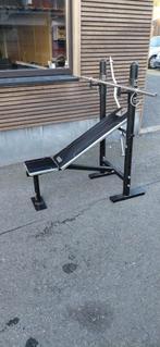 Bench press met 2 halters/baren, Sport en Fitness, Ophalen, Buik