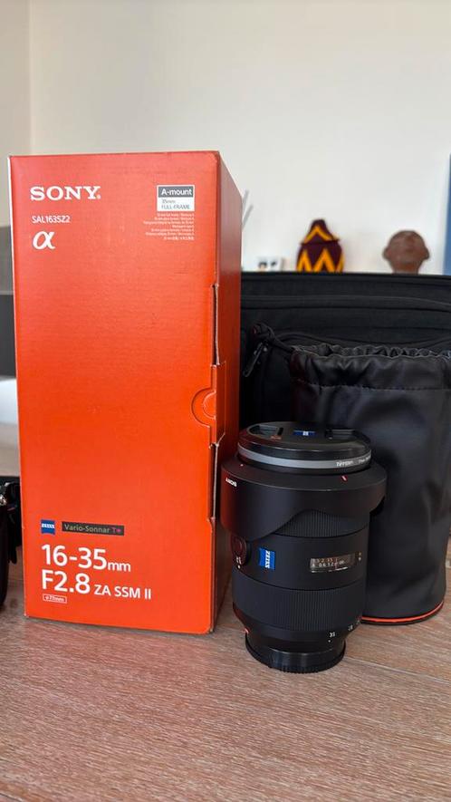 Te koop: Zeiss A-mount 16-35mm f/2.8 (SAL1635Z2), Audio, Tv en Foto, Foto | Lenzen en Objectieven, Zo goed als nieuw, Groothoeklens