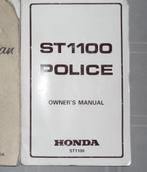 édition spéciale collector OWNERS MANUAL ST1100 ST 1100, Motos, Modes d'emploi & Notices d'utilisation, Honda