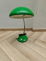 Mid-century moderne metalen tafellamp groen, Huis en Inrichting, Ophalen, Gebruikt, Vintage, Metaal
