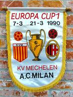 KV Mechelen AC Milan Milaan 1990 kwartfinale vaandel, Verzamelen, Ophalen of Verzenden, Zo goed als nieuw, Spel
