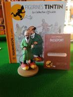 Tintin Figurine n 57 Tournesol en patins, Comme neuf, Tintin, Enlèvement ou Envoi