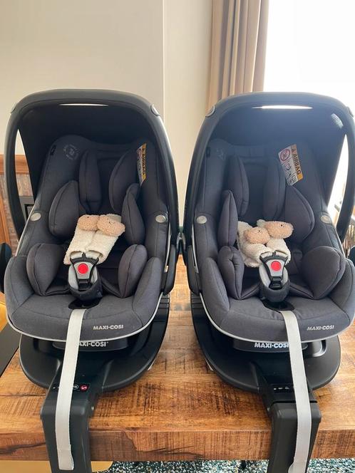 2 x maxi-cosi Pebble Pro + 2 x maxi-cosi familyfix 3, Kinderen en Baby's, Autostoeltjes, Gebruikt, Maxi-Cosi, Isofix, Ophalen