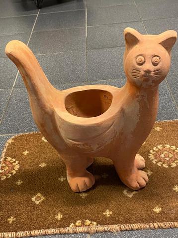 Chat Pot Terracotta Italie Jardinière Maginifique !! beschikbaar voor biedingen
