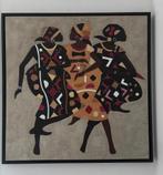 Peinture de 105 cm x 105 cm avec bordure en bois, Enlèvement