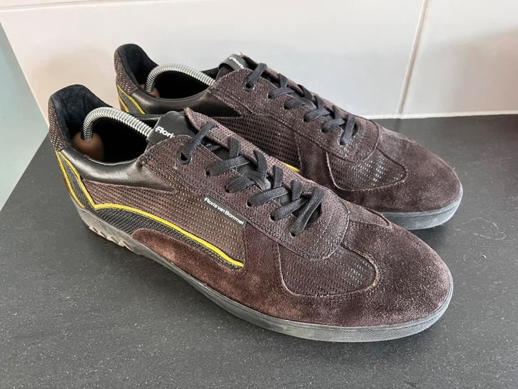 Floris van Bommel sneakers maat 10 / 44, Kleding | Heren, Schoenen, Zo goed als nieuw, Sneakers, Bruin, Ophalen of Verzenden