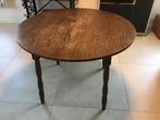 Uitschuifbare houten tafel, Huis en Inrichting, Ophalen, Gebruikt, 100 tot 150 cm, Rond