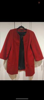 Donkerrode manteljas ZARA, Kleding | Dames, Jassen | Winter, Zara, Ophalen of Verzenden, Zo goed als nieuw, Maat 36 (S)