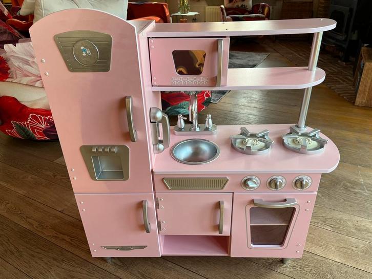 Houten keuken kidcraft en toebehoren, Kinderen en Baby's, Speelgoed | Speelkeukens, Gebruikt, Speelkeuken, Hout, Ophalen