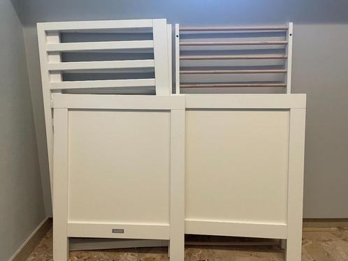 Bopita Babybed 60x120 Wit, Kinderen en Baby's, Kinderkamer | Bedden, Gebruikt, Minder dan 140 cm, 70 tot 85 cm, Lattenbodem, Ophalen