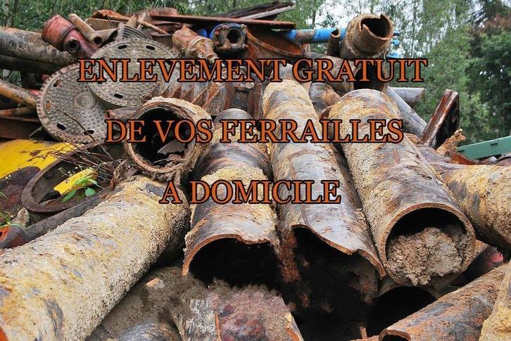 Métaux ferrailles enlèvement CRATUIT à domicile, Doe-het-zelf en Bouw, Metalen, Gebruikt, IJzer, Ophalen of Verzenden