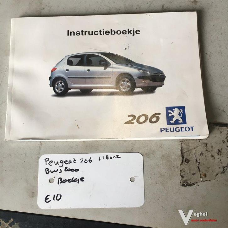 Peugeot 206 2000 Handleiding, Auto diversen, Handleidingen en Instructieboekjes, Ophalen of Verzenden